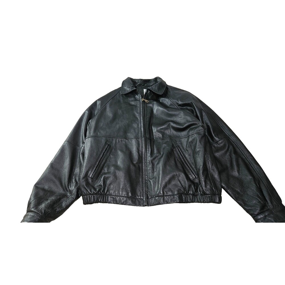 American Weekend Black Zip Up Pockets Men's Jacket Size L 42/44